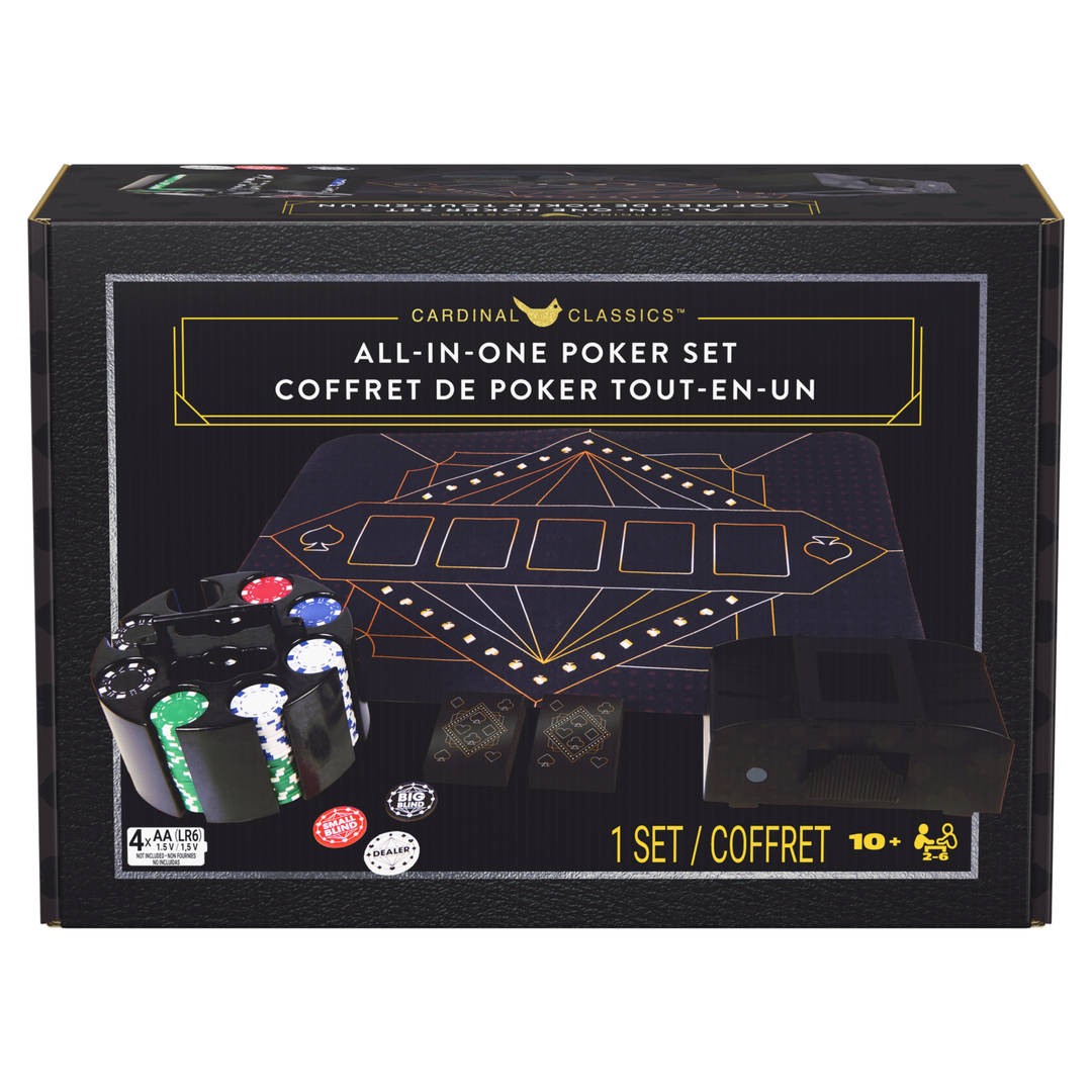 Spin Master Games Poker Set with 200 Chips Classic Board Game