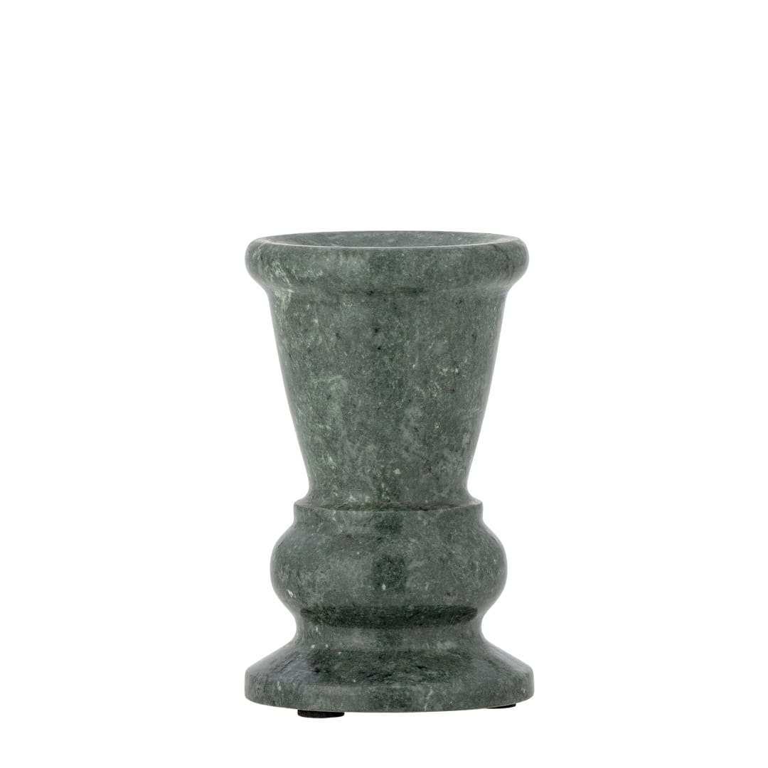 82068650 - Sicilia Candle Holder, Green, Marble STOCK: 300