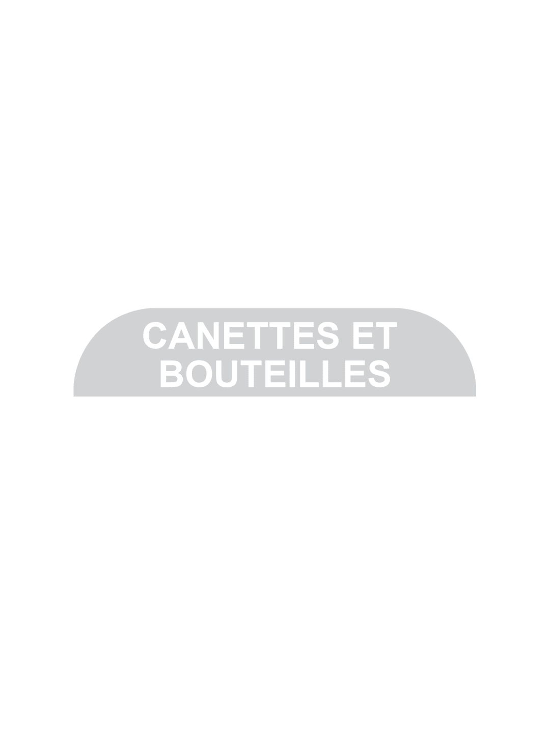  BILLI BOX - Label - Canettes et Bouteilles - Clear-White