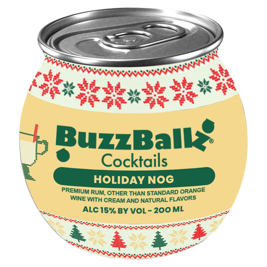 BuzzBallz Holiday Nog Cocktails 200ml 30 Proof