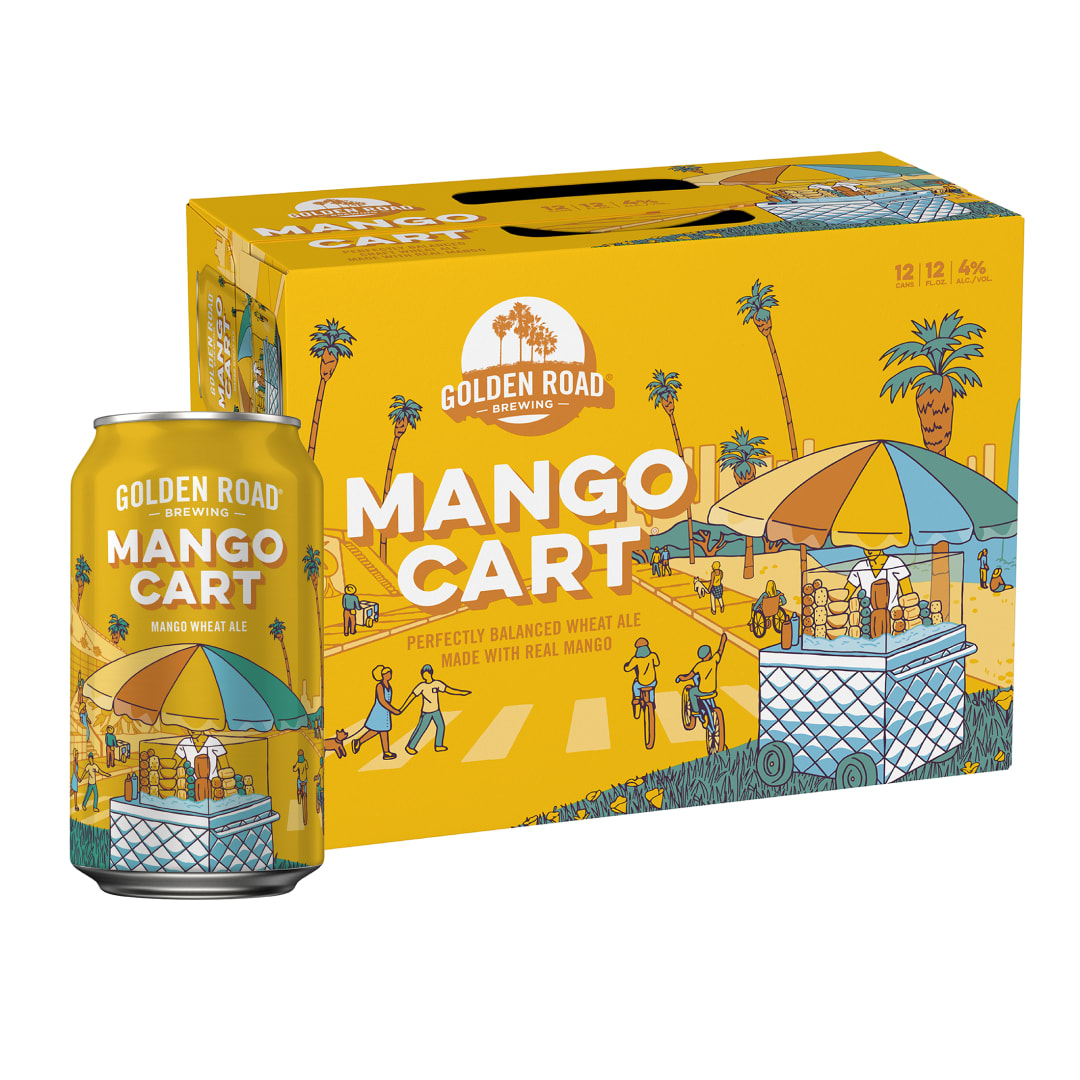 Golden Road Brewing Mango Cart Beer 12 - 12 fl oz Cans