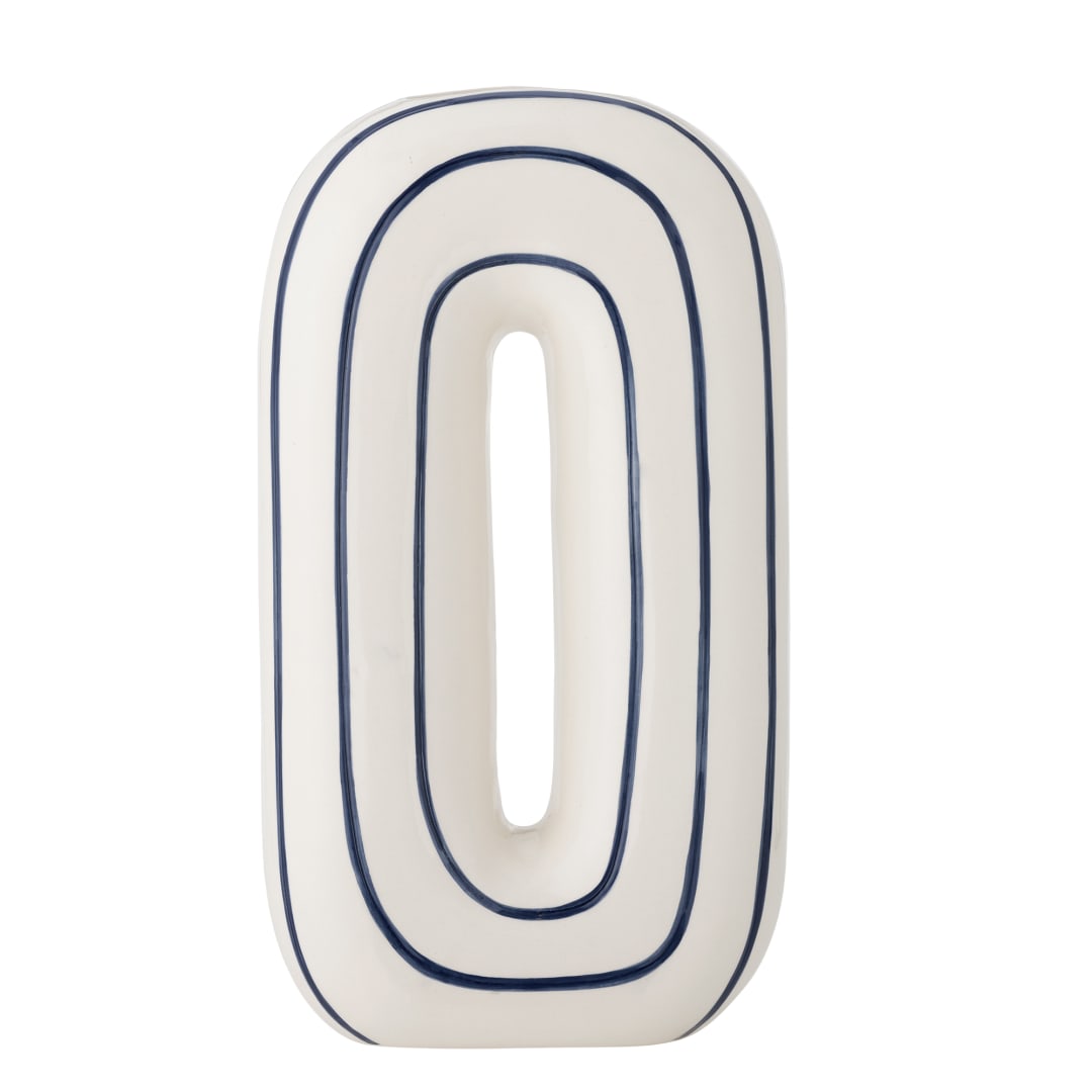 82061848 - Mae Vase, Blue, Ceramic STOCK: 300