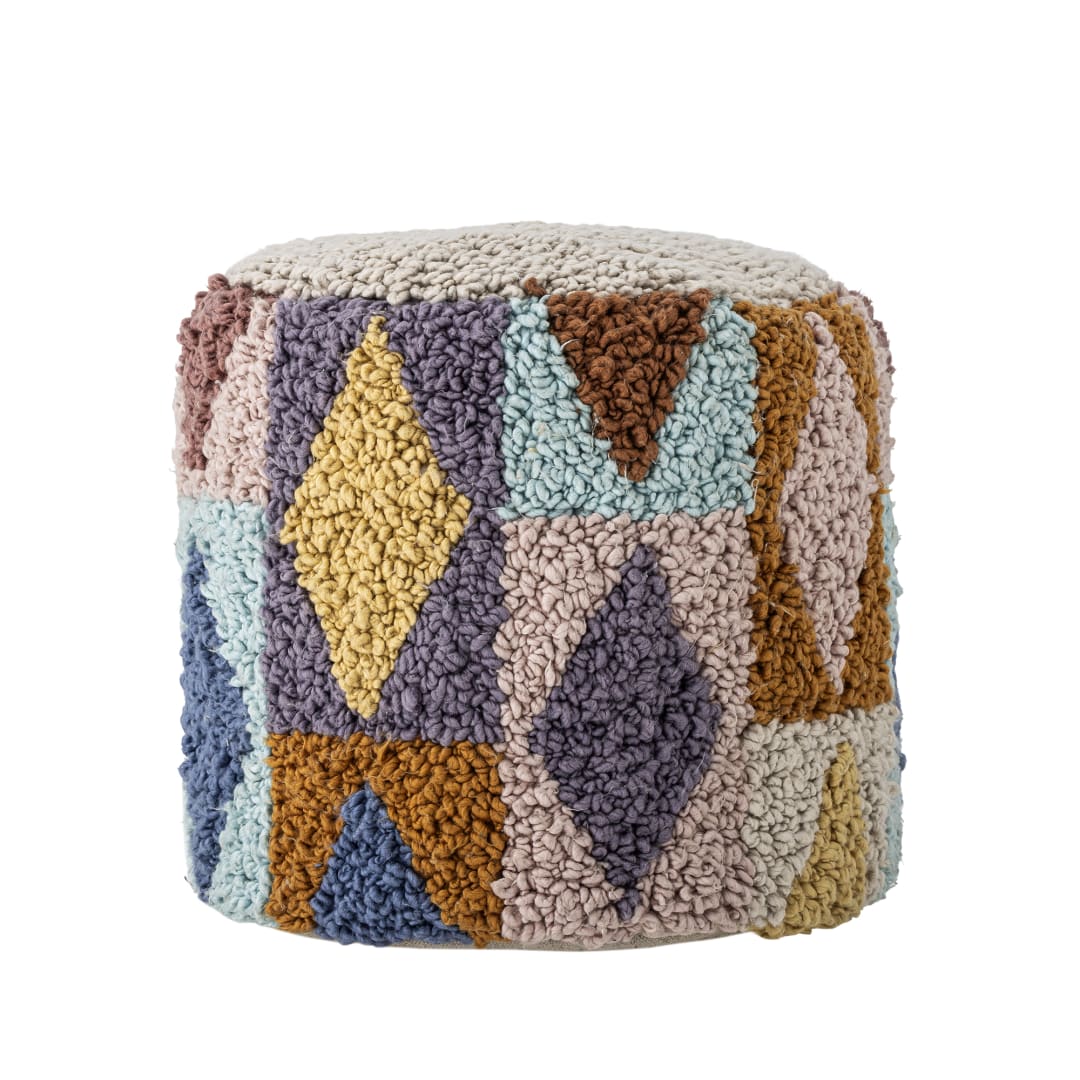 82069616 - Miaki Pouf, Multi, Cotton STOCK: 85