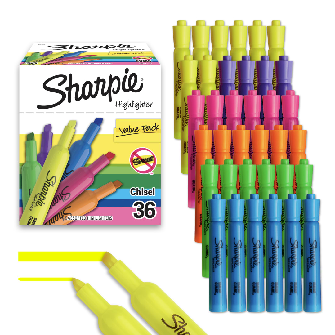 SHARPIE TANK ASSORTED 36CT
