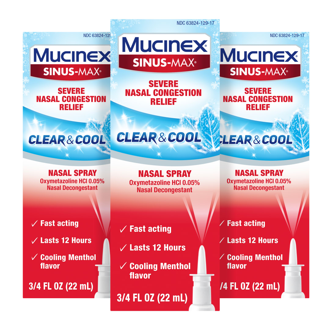 MUCINEX® SINUS-MAX® Nasal Spray - Clear and Cool 8/(3x.75) oz.
