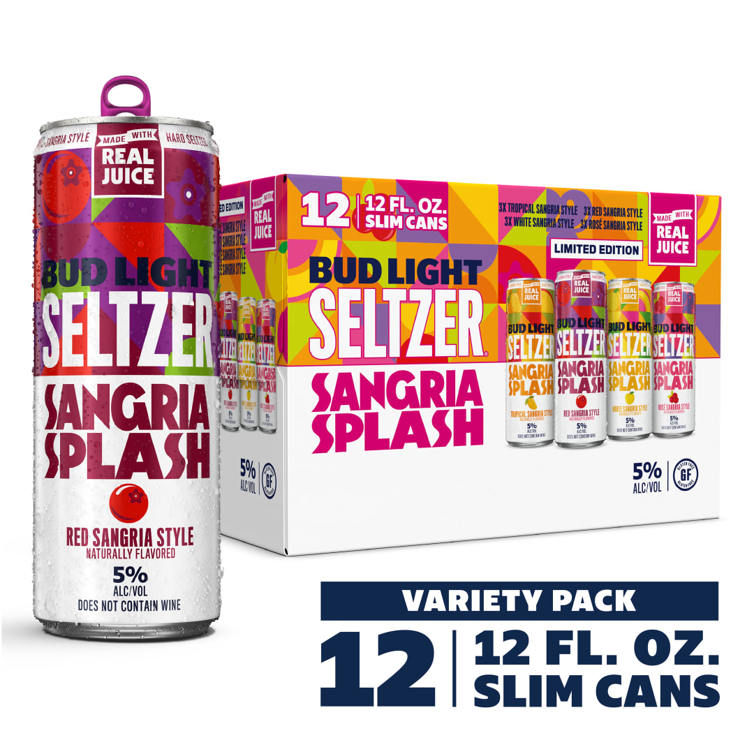 Bud Light Seltzer Sangria Splash Variety Pack, 12 Pack 12 fl. oz. Cans