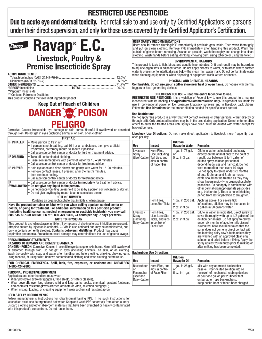 Ravap EC Livestock, Poultry & Premise Insecticide Spray | Elanco Farm ...