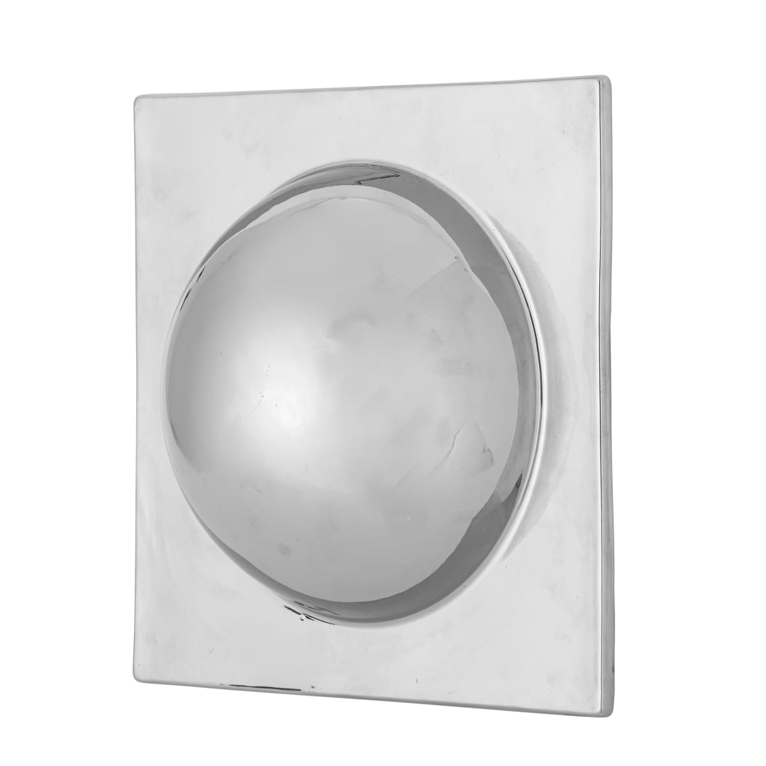 82065367 - Cesta Wall Decor, Silver, Stoneware STOCK: 179