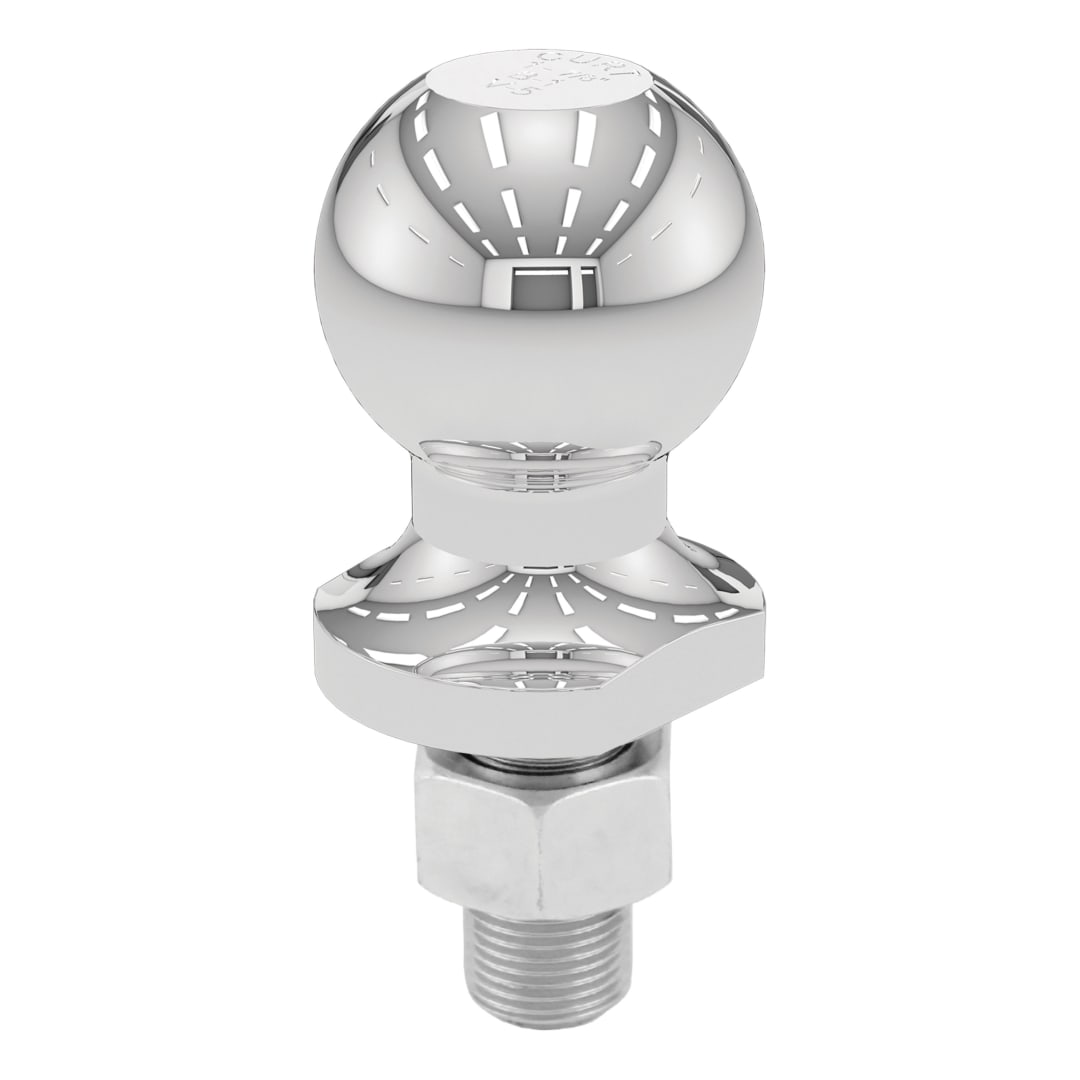 CURT 1-7/8" Trailer Ball (3/4" x 1-5/8" Shank, 2,000 lbs., Chrome, Packaged) #40061
