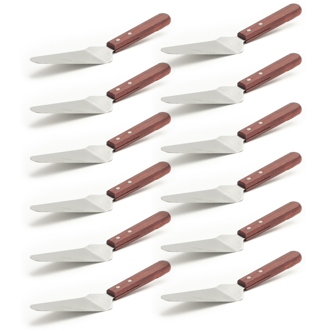 KT27CP - Server Pie S/S Wood Handle, Pack Of 12
