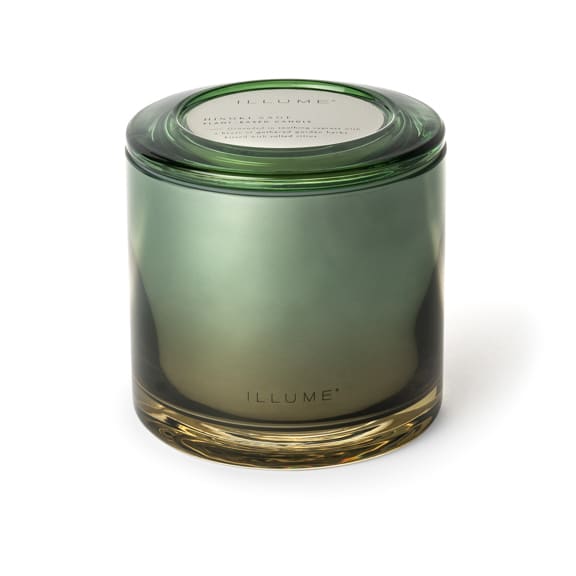 4626100300 - Hinoki Sage Statement Glass Candle, Green, STOCK: 73