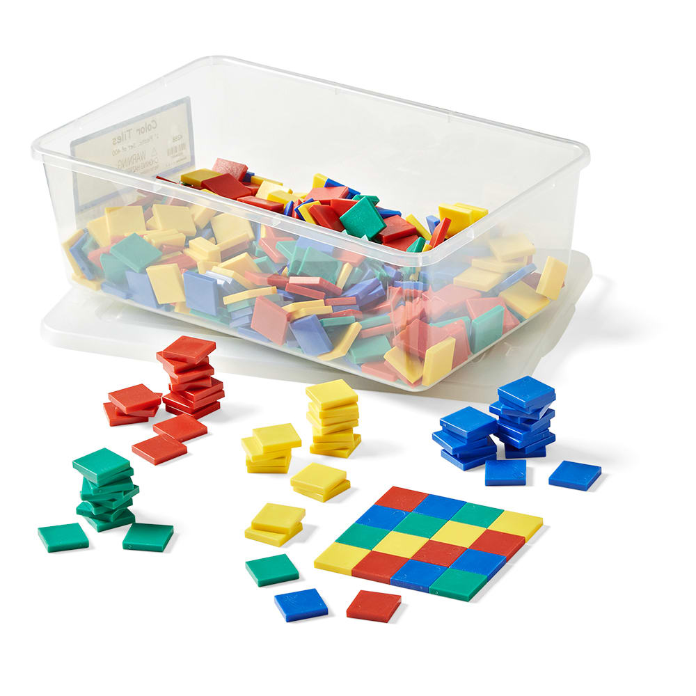 TILES COLOR 1" PLSTC SET/400