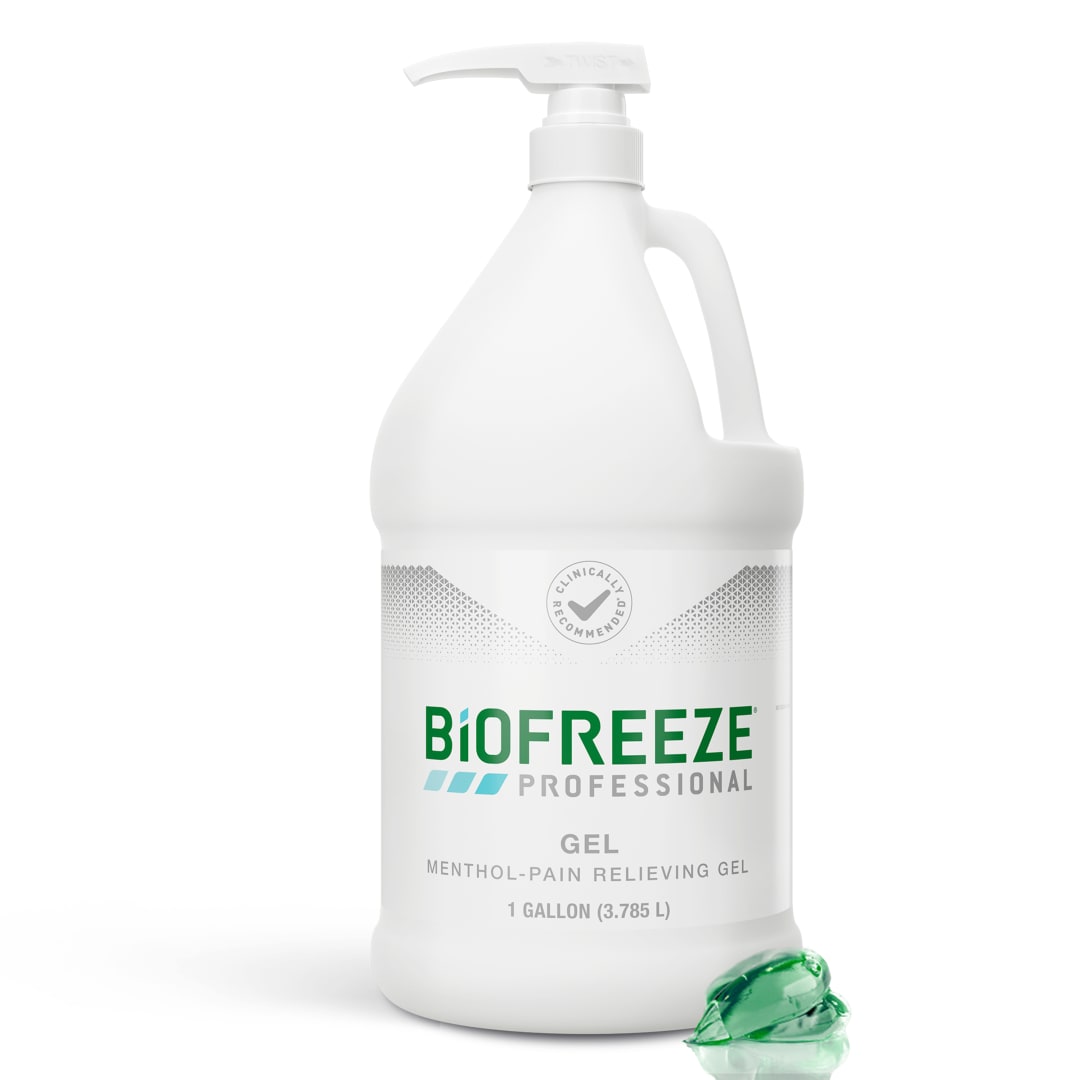 Biofreeze Professional Pain Relief Gel, 1 Gallon Pump, Green