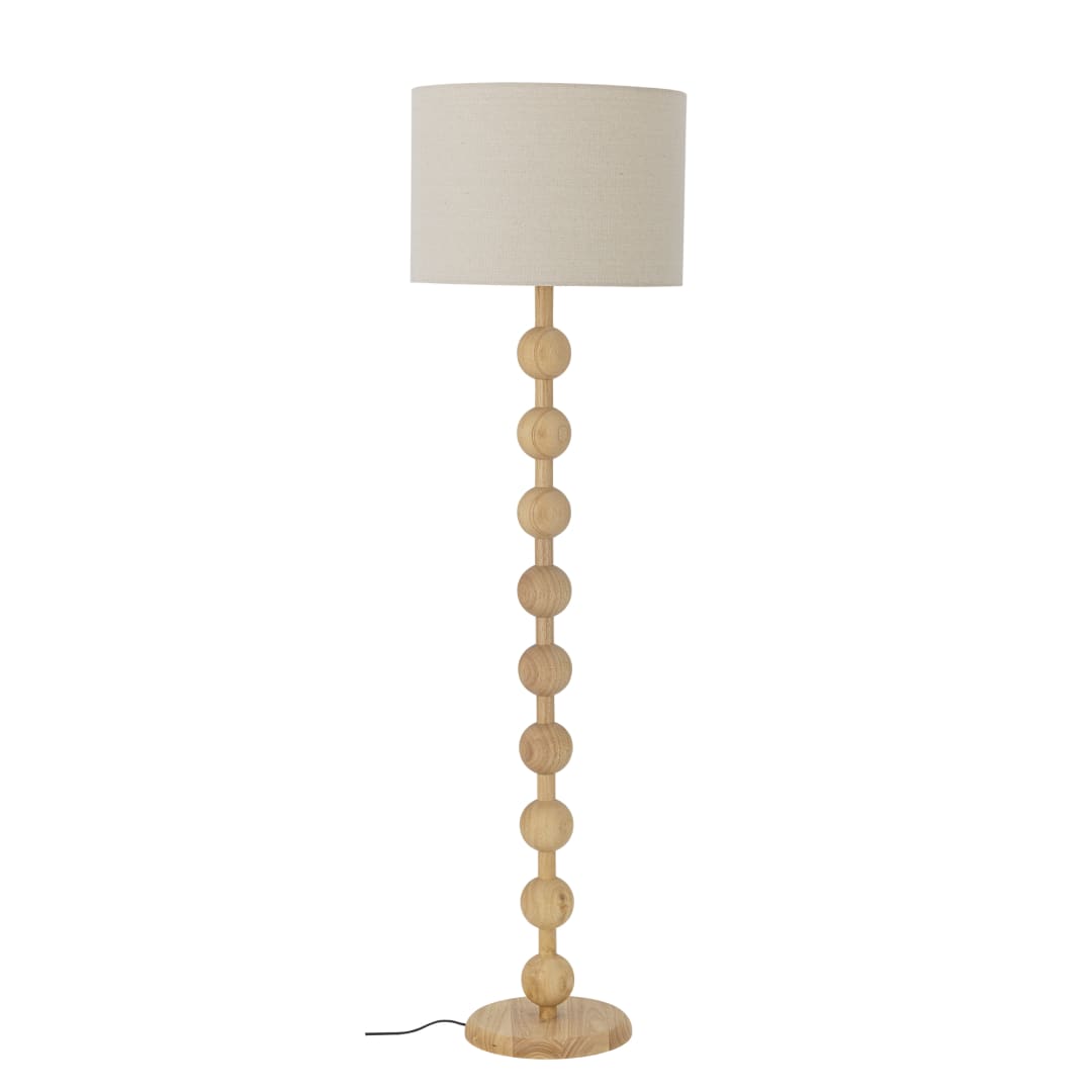 82068328 - Giacoma Floor Lamp, Nature, Rubberwood STOCK: 67
