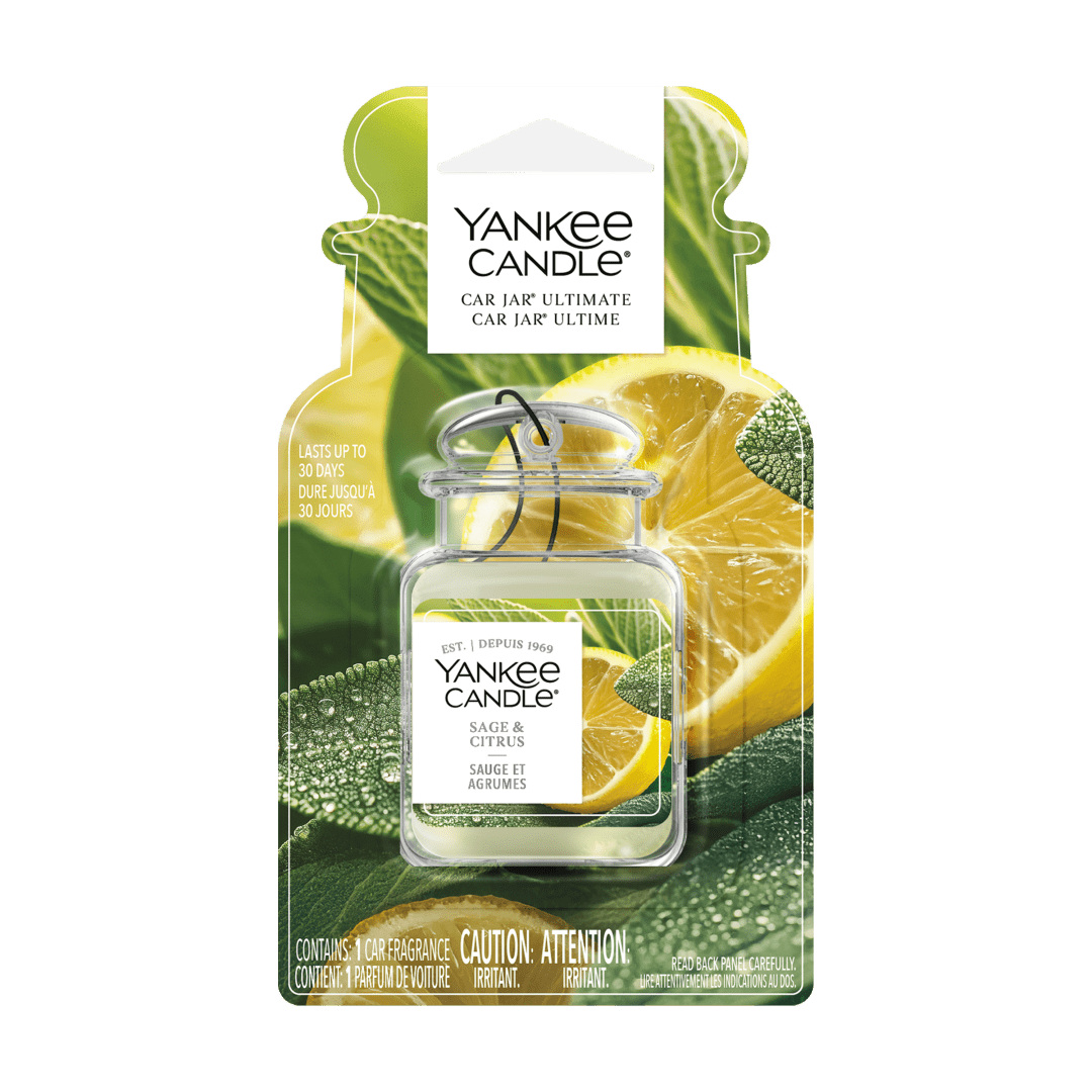 Désodorisant de voiture Yankee Candle Car Jar Ultime, parfum Sauge et agrumes