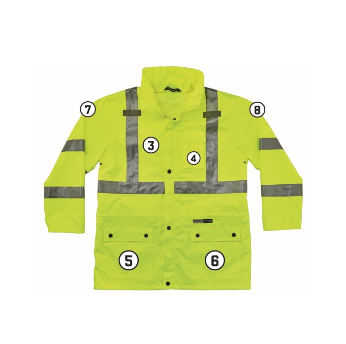 GloWear 8385 4-in-1 Hi-Vis Winter Jacket Parka - Type R, Class 3/2
