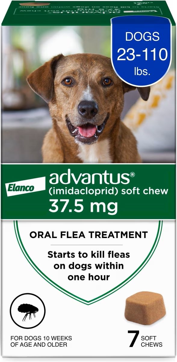 Advantus Dog Advantus Chewable Flea Treatment for Dogs 23 - 110 lbs. | 7 ct.