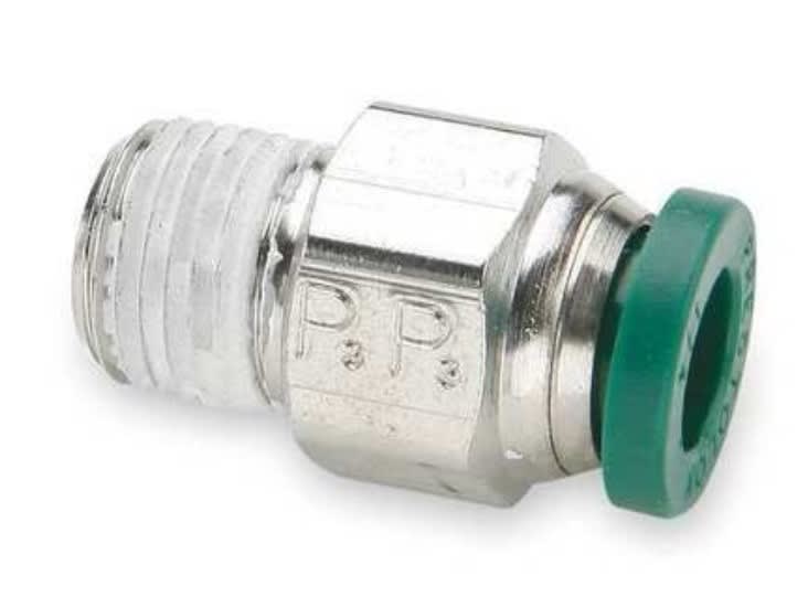 Wastebuilt® Replacement for 5/32" Outside Diameter, Male Connector, Nickel Plated Brass