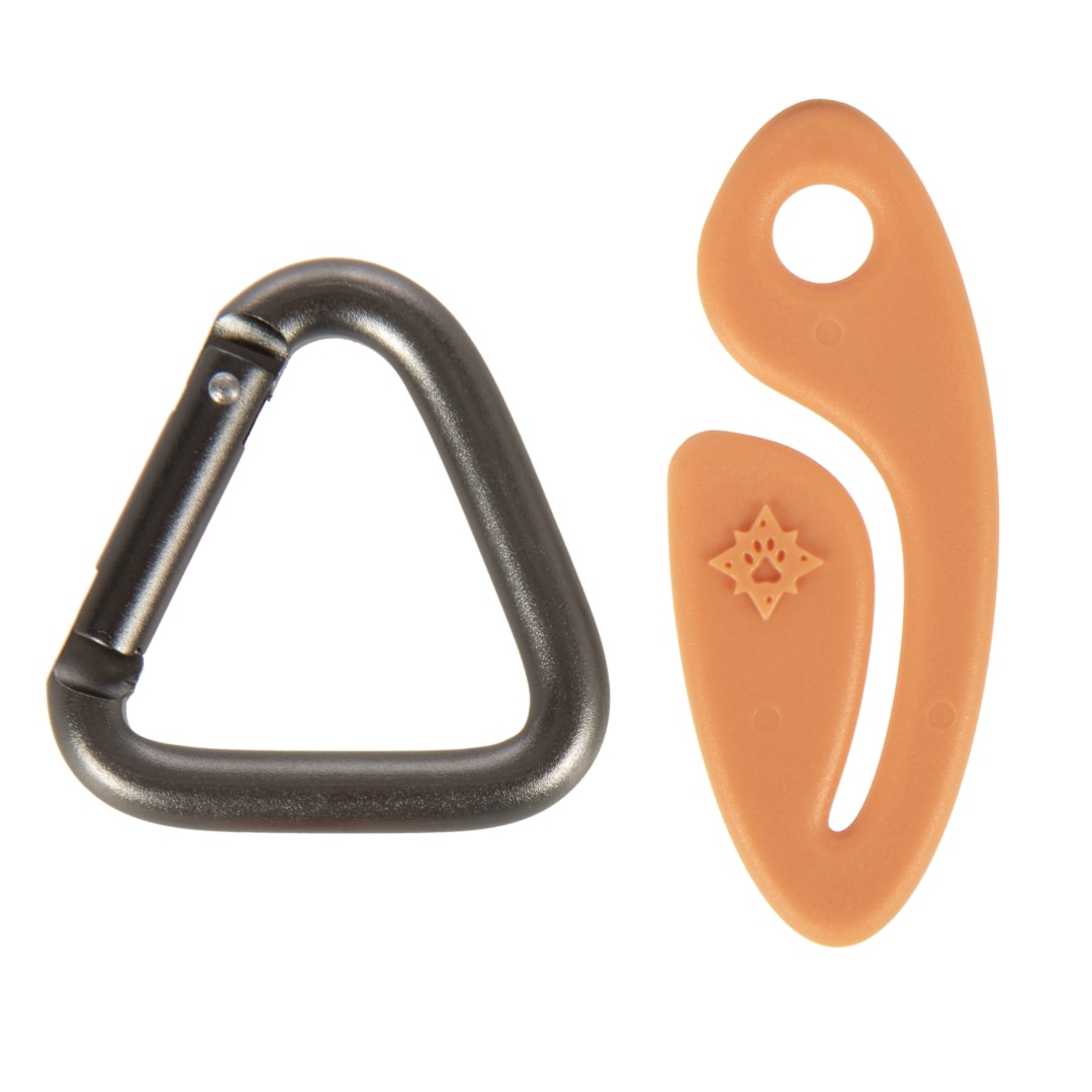 Sherpa Pick Up Durable Dog Waste Bag Holder with Carabiner, Orange
