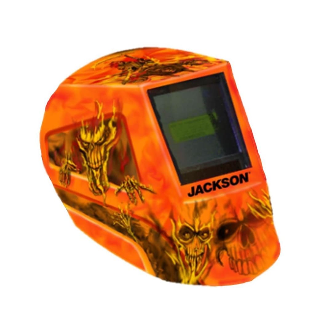Jackson Safety Variable Weld Helmet, Hellfire Graphics