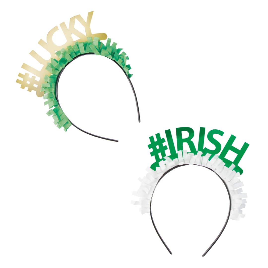 Foil St. Patrick's Day Headbands, 4ct