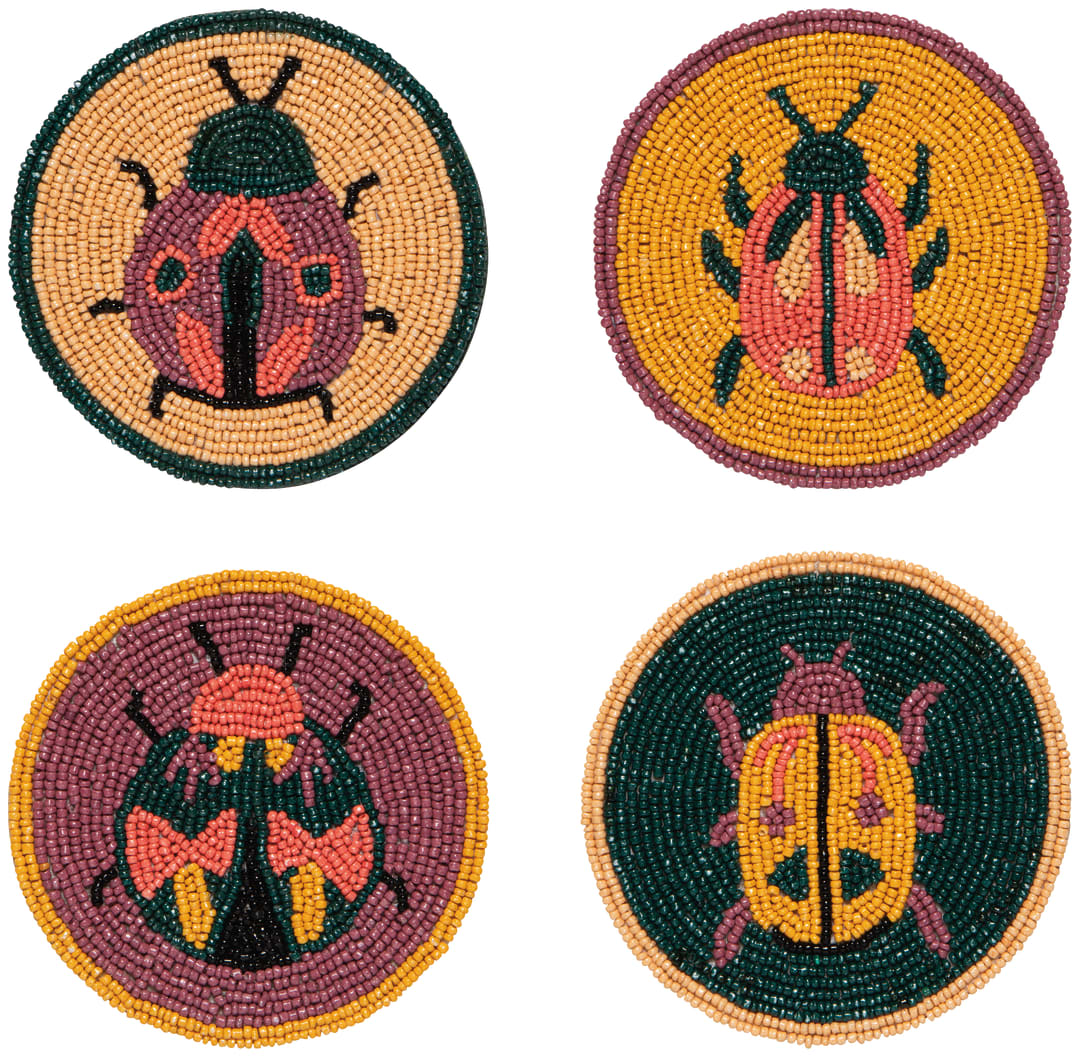 Amulet Beaded Coasters Set of 4