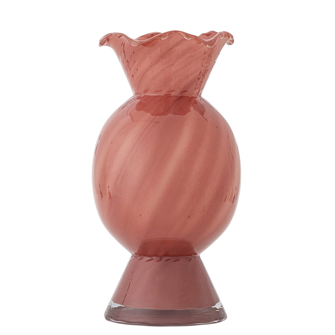 82073052 - Rajan Vase, Rose, Glass STOCK: 155