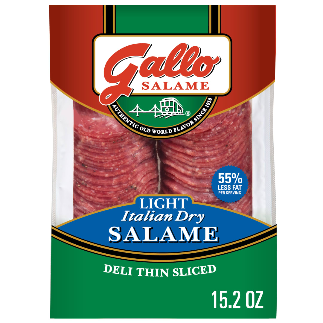 Gallo® Salame Deli Thin Sliced Light Italian Dry Salame, 15.2 oz.