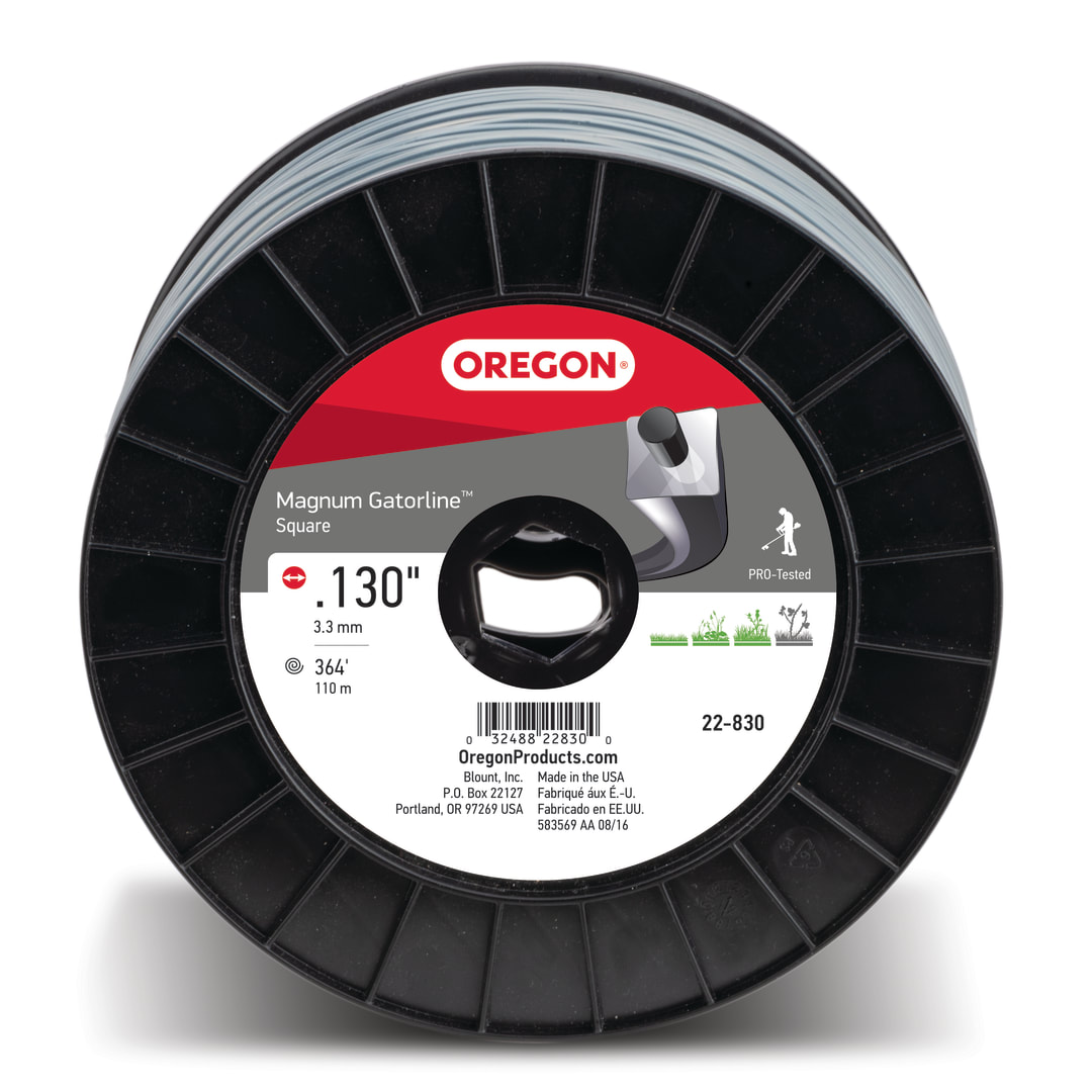 Oregon Magnum Gatorline Square Trimmer Line, .130 inch by 360 Foot