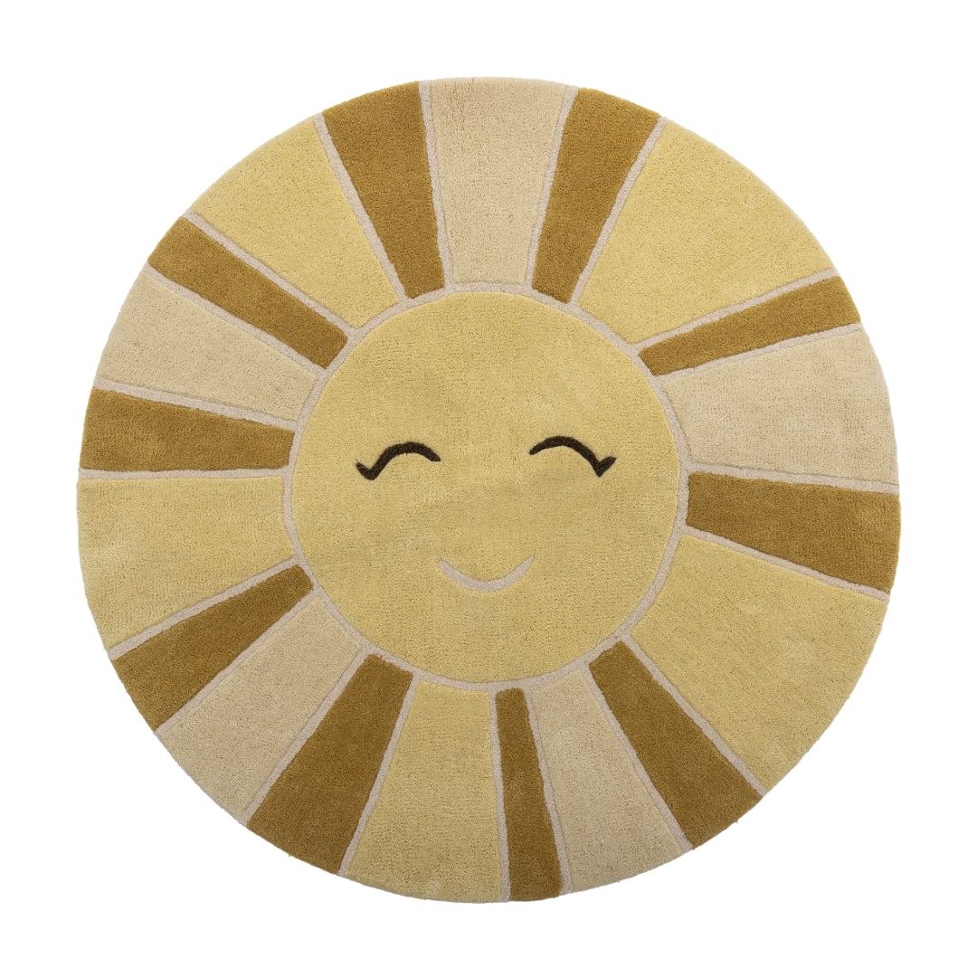 82062074 - Sun Rug, Yellow, Wool STOCK: 182