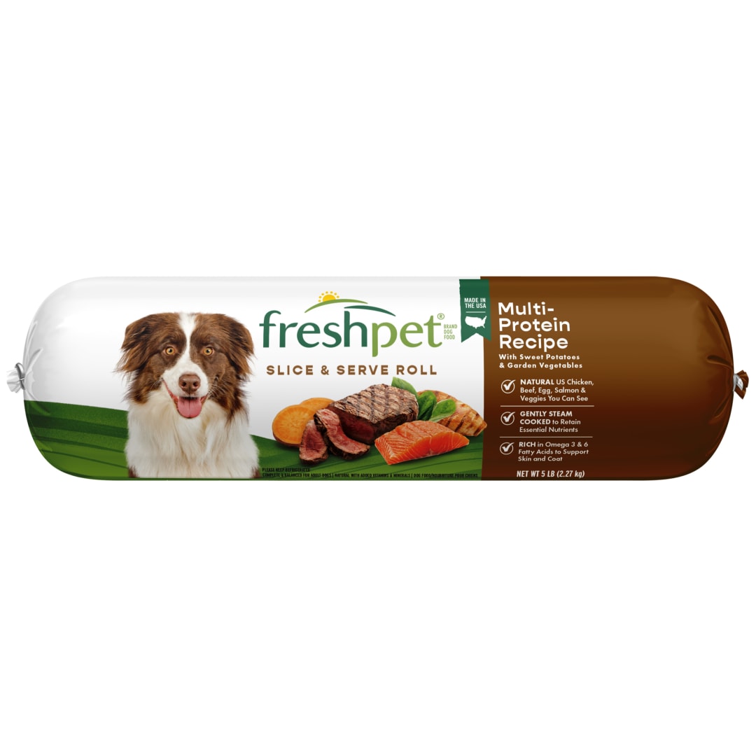 Freshpet Healthy & Natural Dog Food, Fresh Multi Protein Roll, 5lb