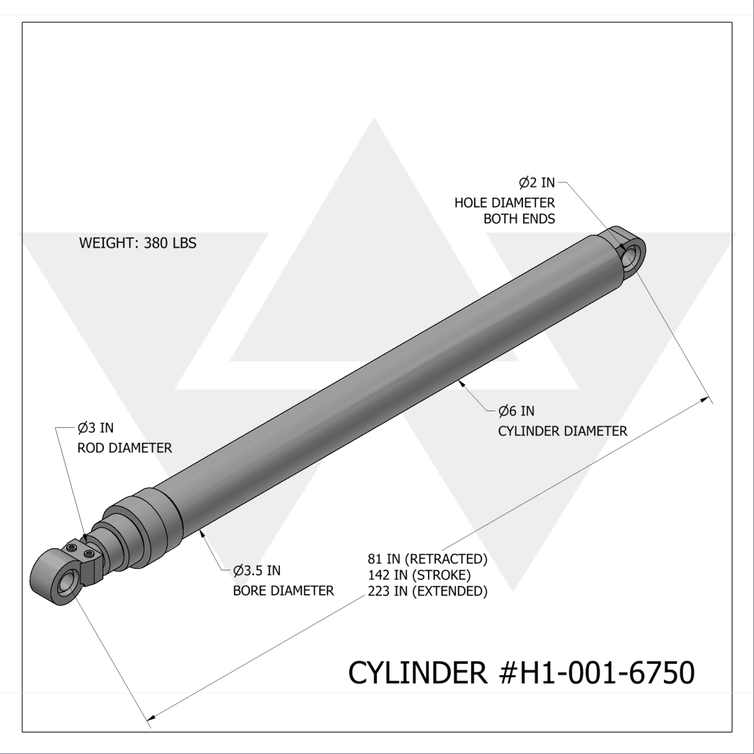 Wastebuilt® Replacement for Heil Cylinder Packer 26 Yard Ejector SL