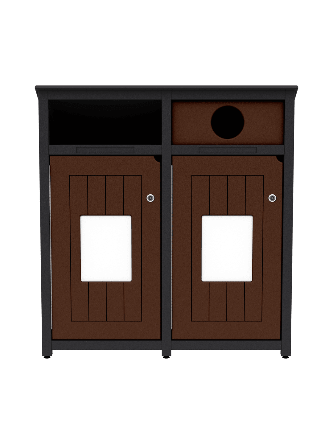 AURA - Double - Unit - Full-Circle - Black-Brown