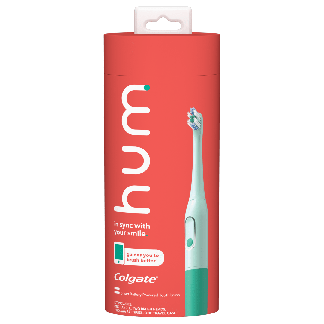 Colgate Hum Connected Smart Battery Toothbrush Starter Kit Ecomm, Green - 1 Count