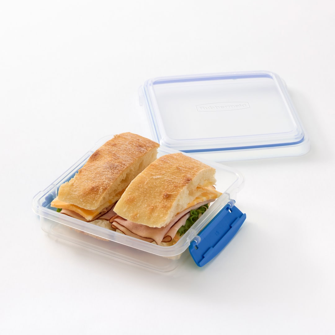 Rubbermaid Pack & Go 450 mL Sandwich Container, Meal Prep Containers with Secure Seal Lid