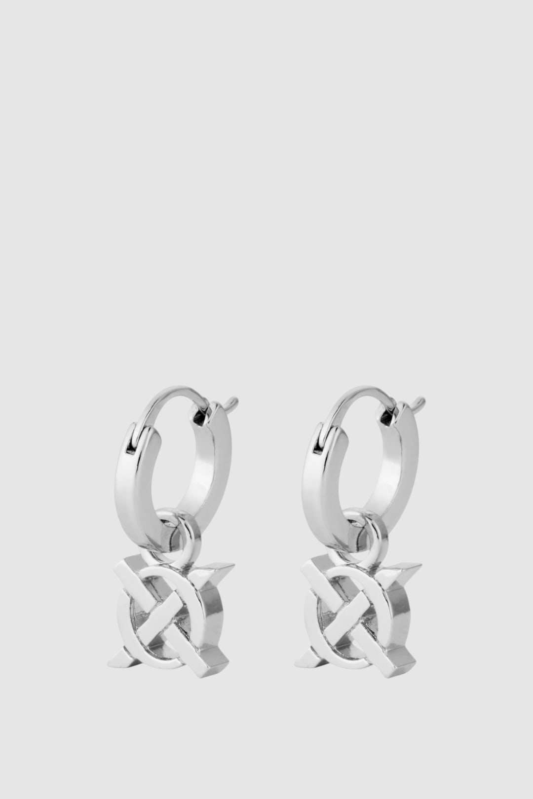 Leah Charm Hoop Earrings