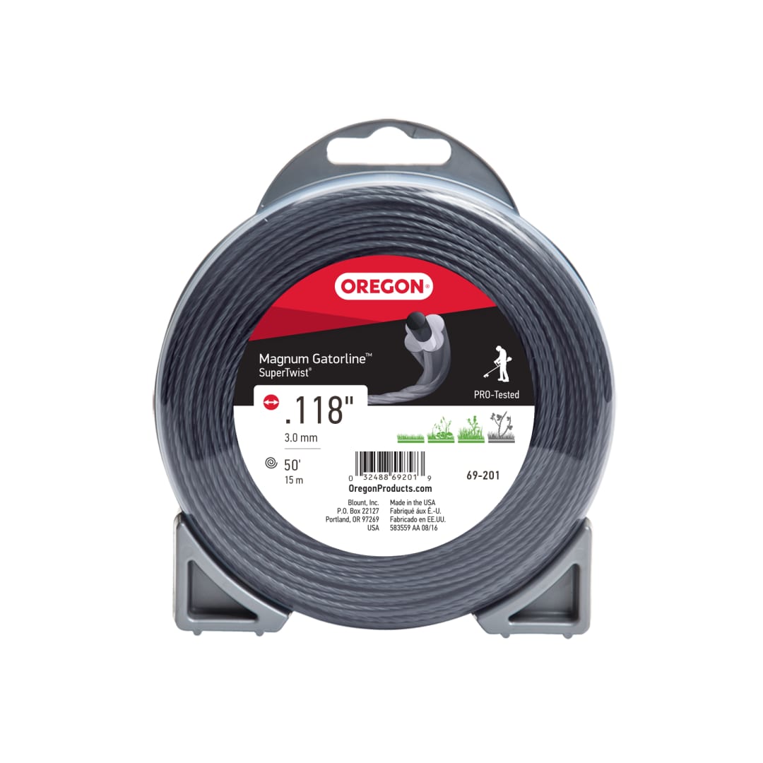 Oregon Magnum Gatorline Supertwist Trimmer Line, .118 inch by 50 Foot