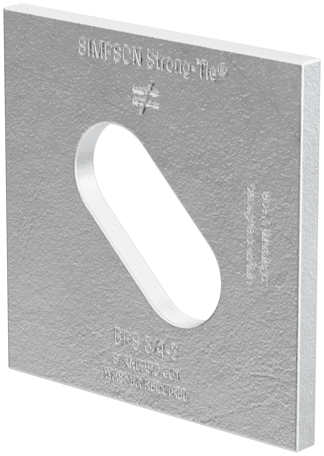 Simpson Strong-Tie BPS 3/4-3HDG BPS 3 in. x 3 in. HDG Slotted Bearing ...