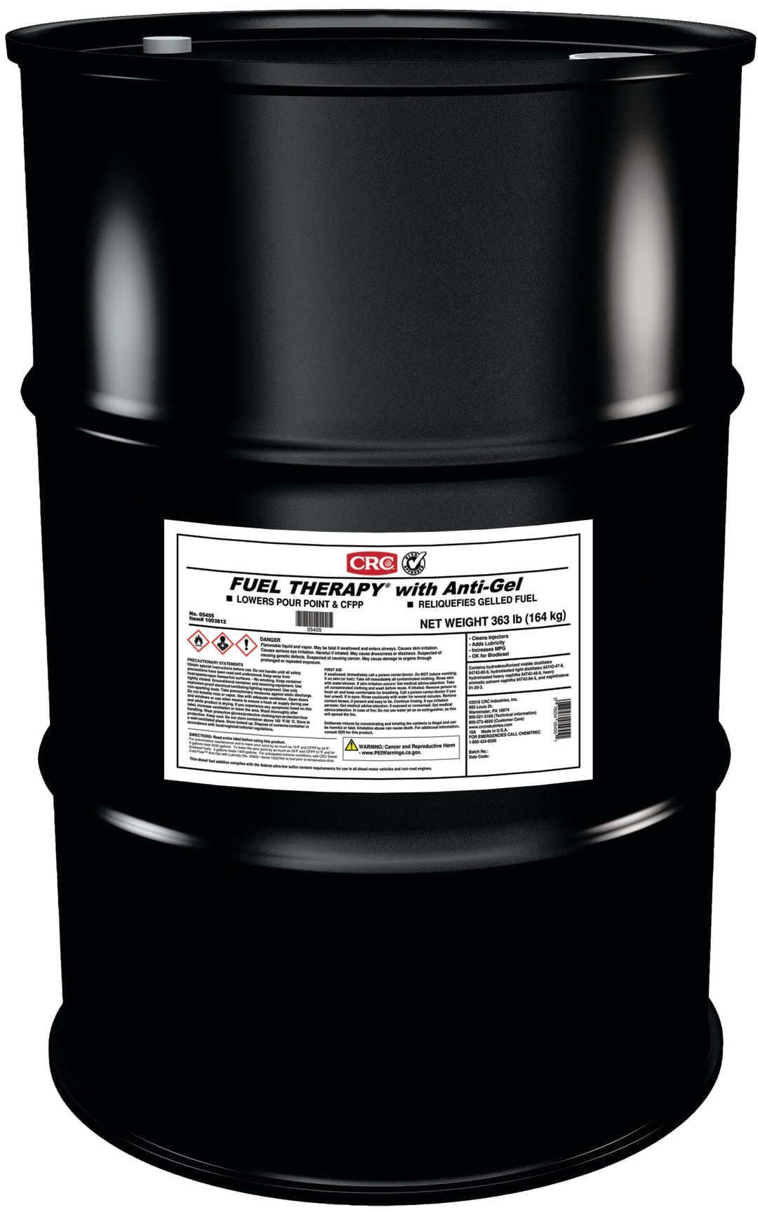 CRC Diesel Fuel Therapy Injector Cleaner w/Anti-Gel 1X55GL