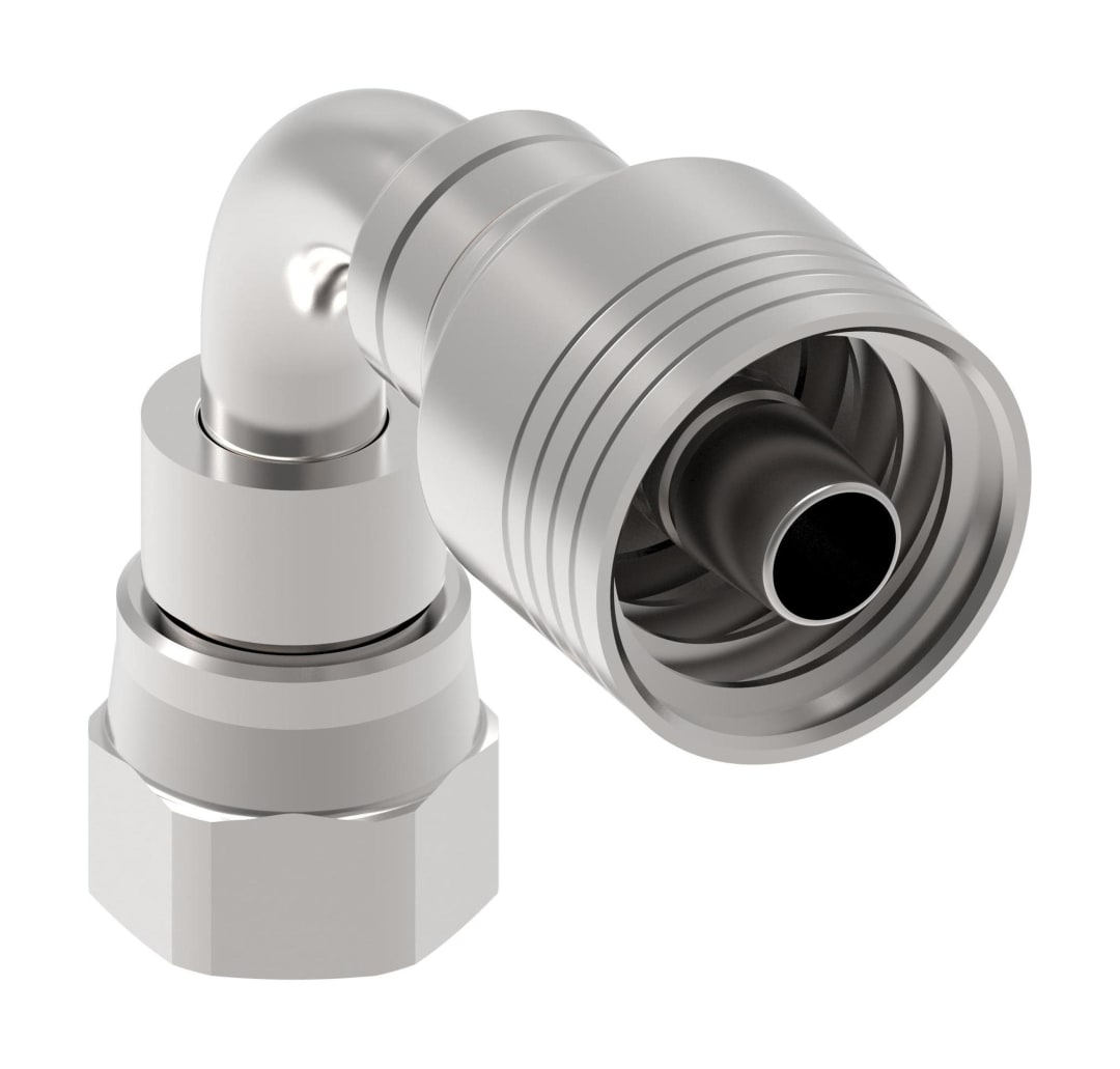 Aeroquip 5/8" Female JIC 90 Degree x 1/2" 4 Wire Hydraulic Hose Fitting
