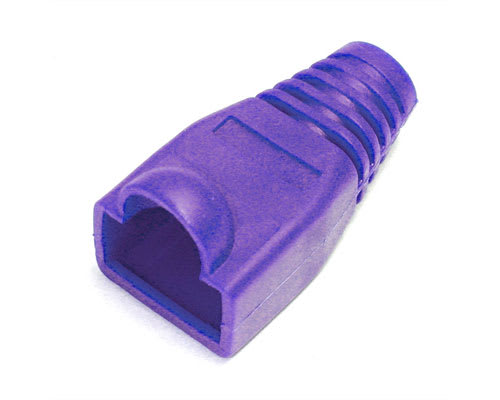 Purple RJ45 Clip Protector Boot for Patch Cables