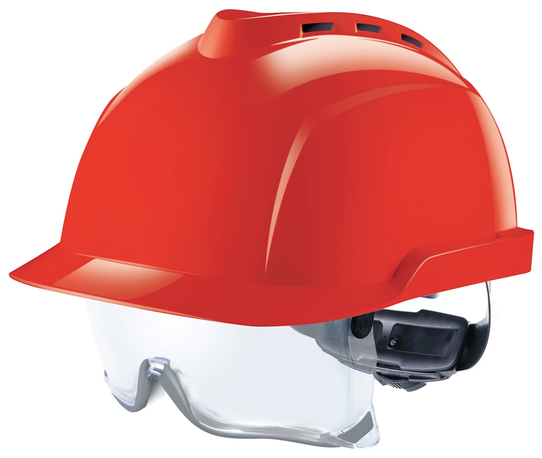 V-Gard® 930 Vented Safety Helmet with Integrated Over Spectacles