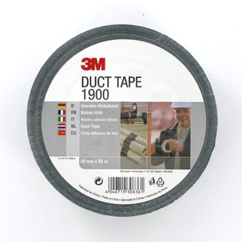 3M™ Değerli Koli Bandı 1900, Siyah, 50 mm x 50 m, 0.17 mm