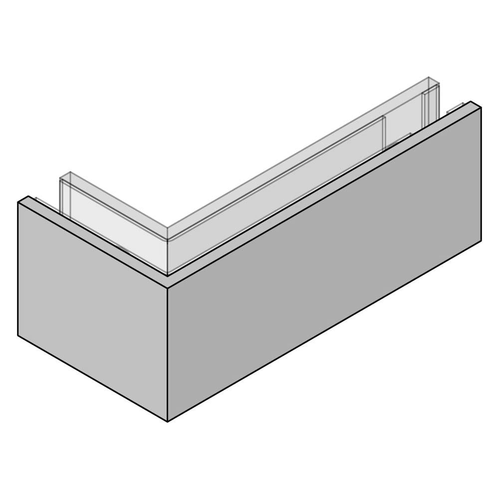 Reversible Bottom Corner Bracket