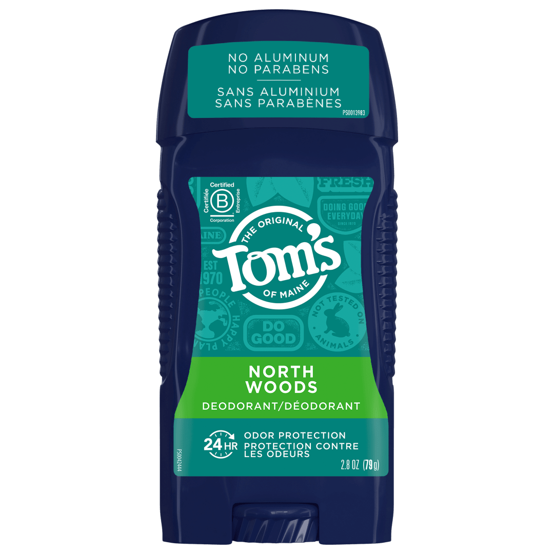 Tom's of Maine Long-Lasting Aluminum-Free Natural Deodorant for Men, North Woods, 2.8 oz.