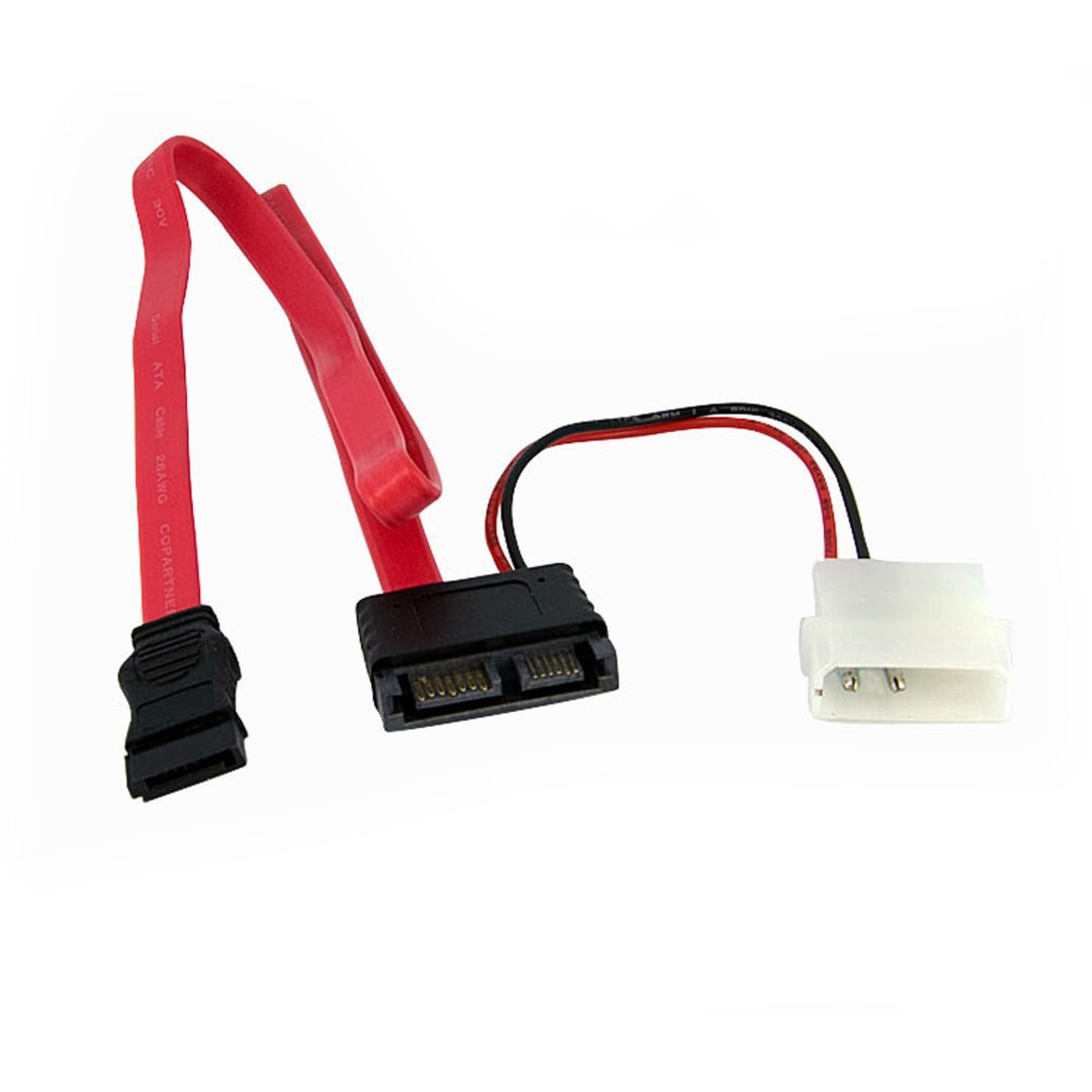 Slimline SATA Male to LP4 and SATA