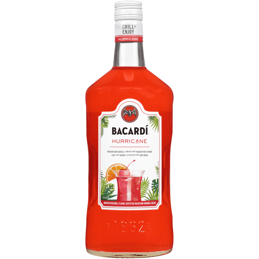 Bacardi Hurricane Ready To Serve Premium Rum Cocktail, Gluten Free 12.5% 1.75L