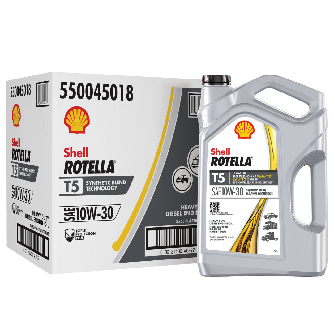 Shell Rotella T5 10W-30 Diesel Engine Oil, 5 Litre (3 Pack)