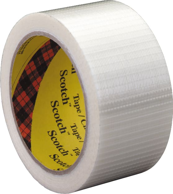 Scotch® Çapraz Örgü Lifli Bant 8959, Şeffaf, 1350 mm x 45 m, 0.15 mm