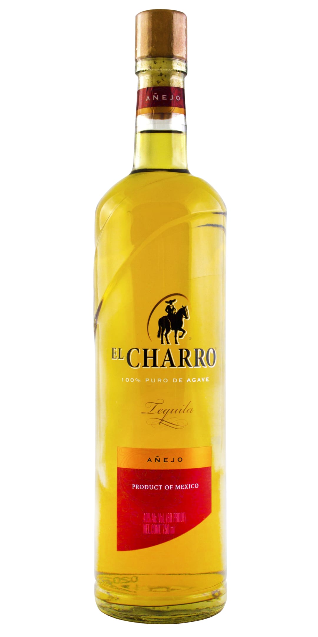 El Charro Anejo Tequila 750ml 80 Proof
